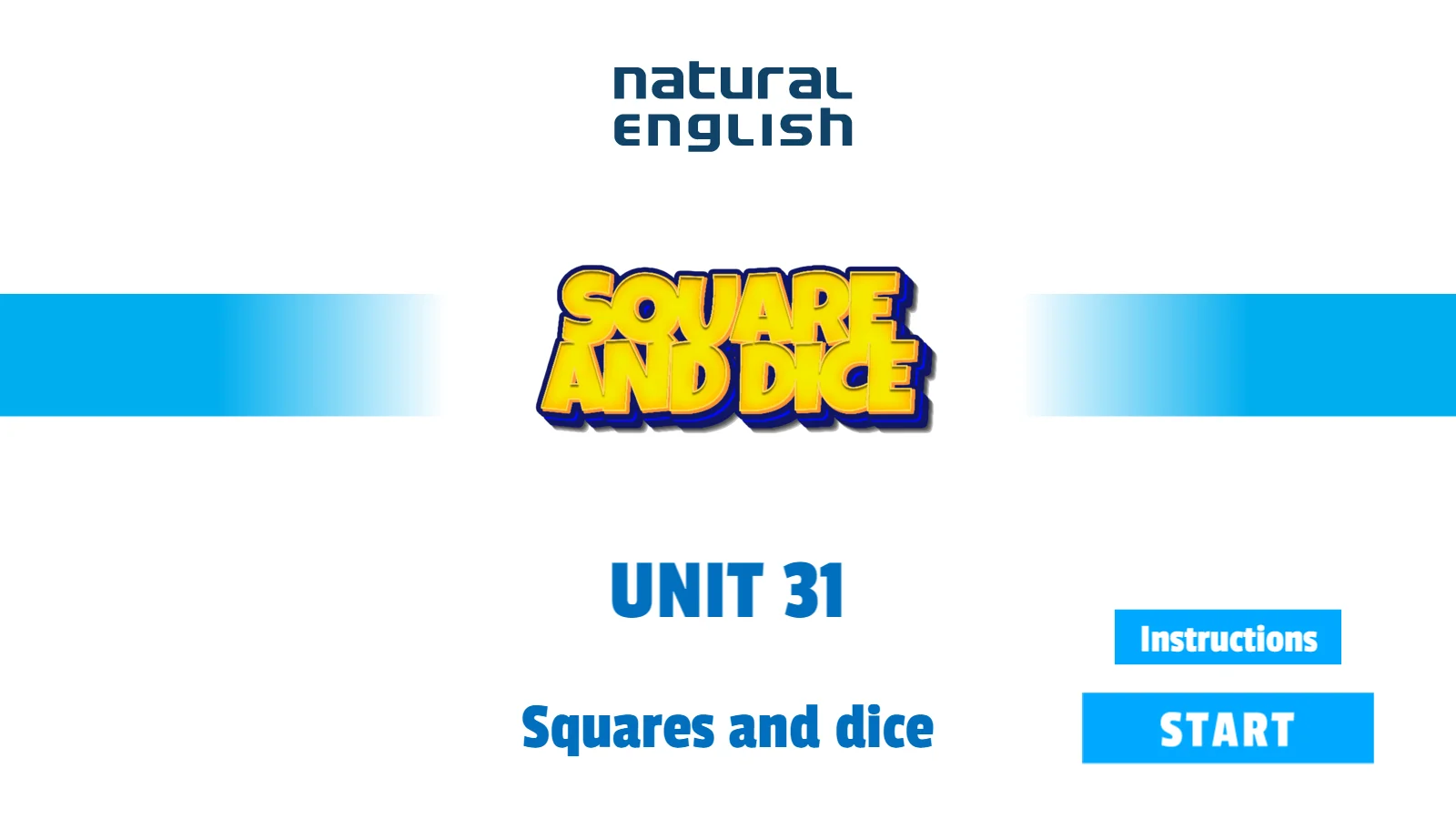 Unit 31 Kids Squares and dice